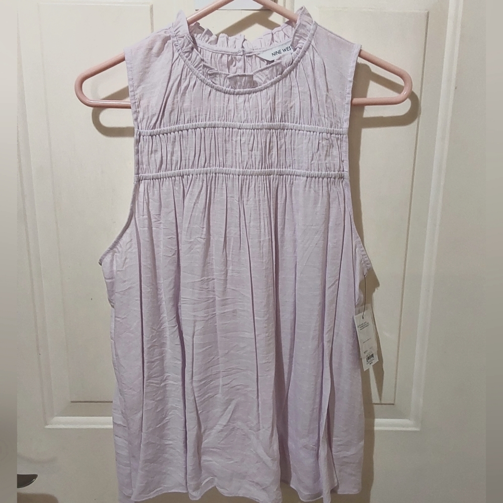🌺 NWT Nine West Babydoll Blouse/Top